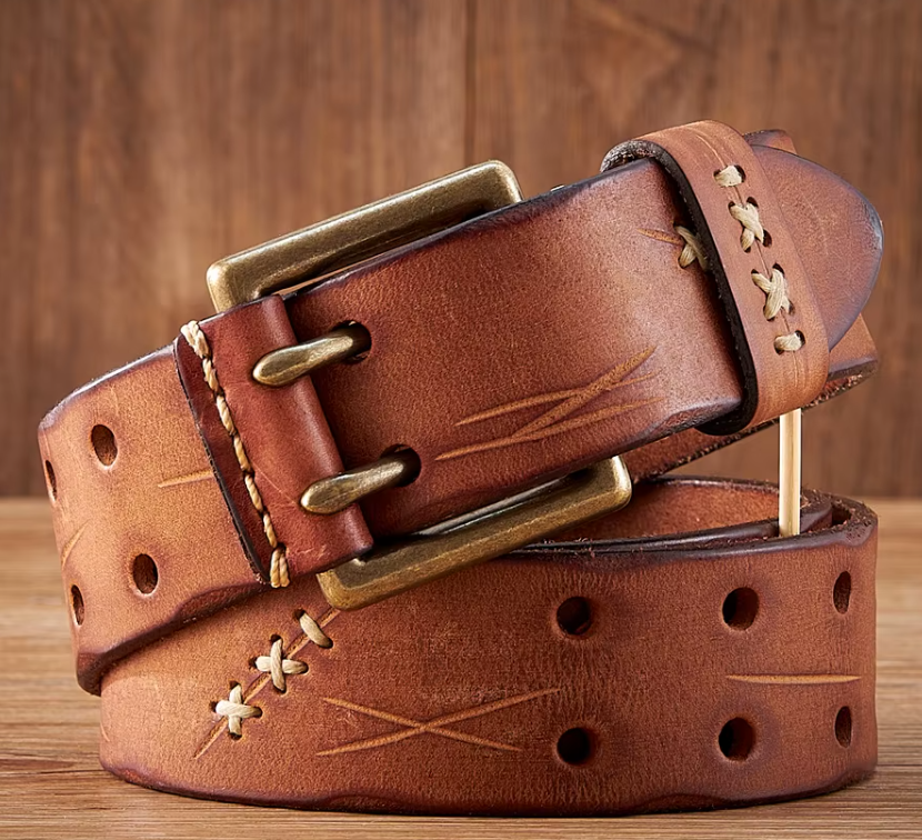 Heritage Brass Frame Leather Belt