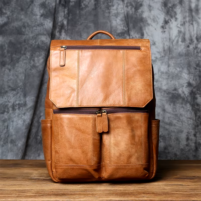 Handcrafted Leather Backpack – Unisex & Travel-Ready