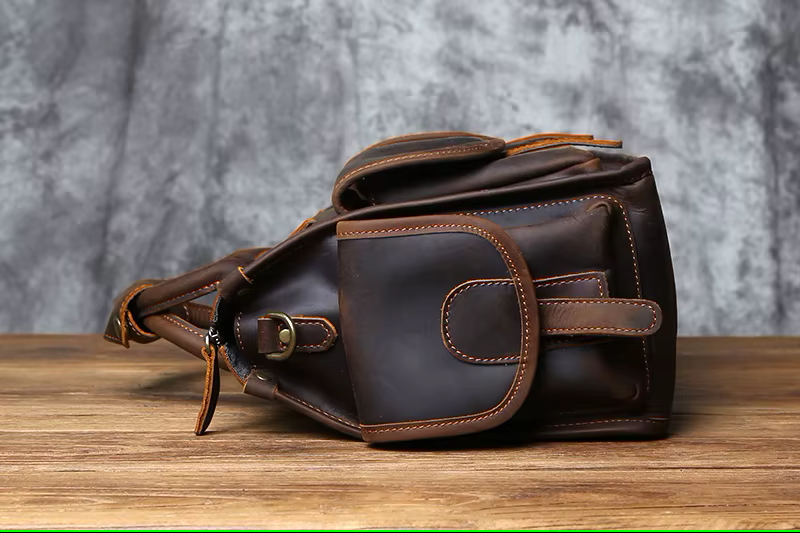 Vintage Leather Messenger Bag