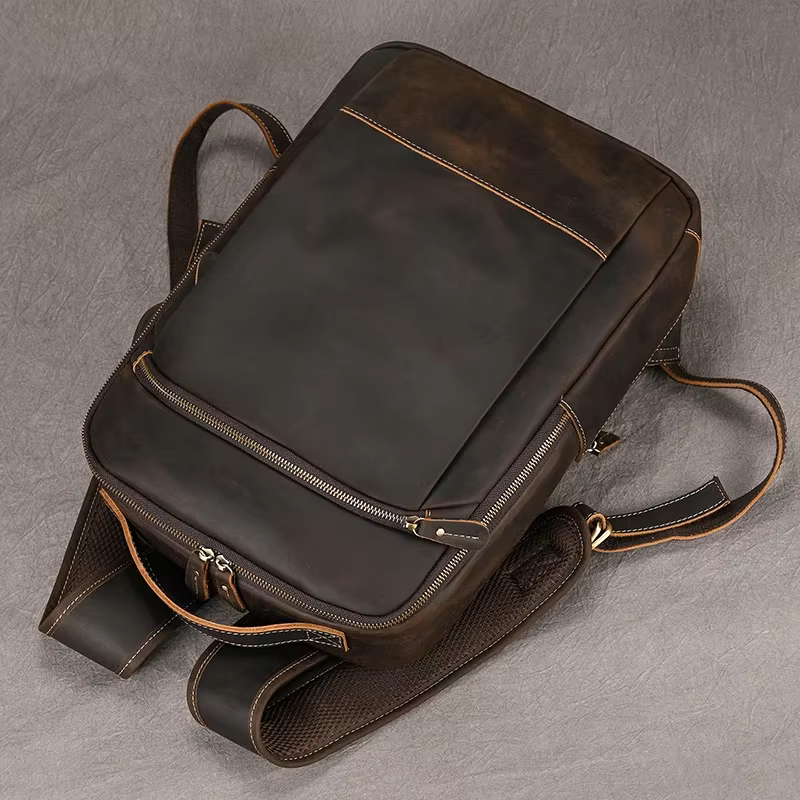 Premium Cowhide Leather Backpack