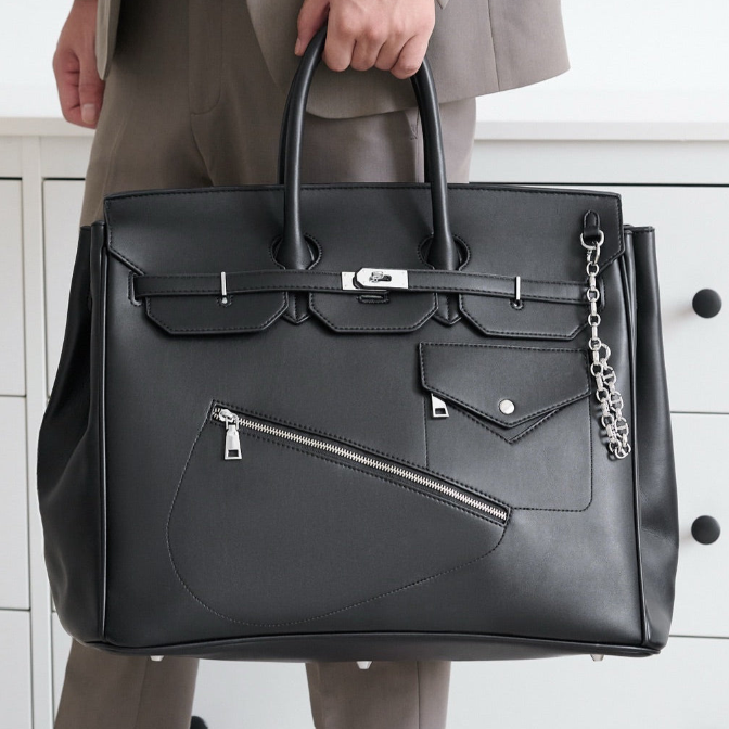 Voyager Leather Weekender – Full-Grain Travel Bag