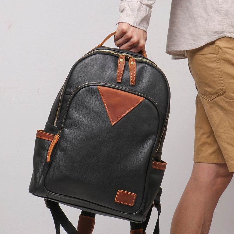 Modern Heritage Full-Grain Leather Laptop Backpack
