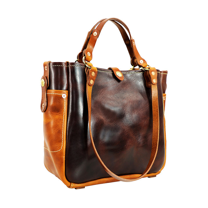 Vintage Italian Leather Tote Bag