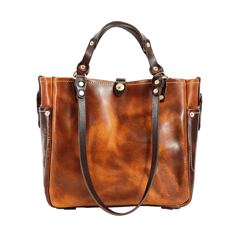 Vintage Italian Leather Tote Bag