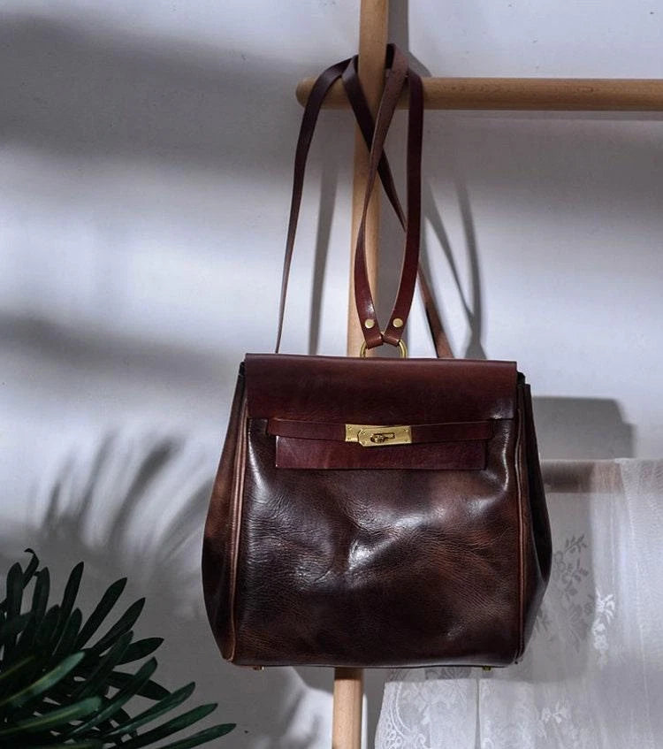 Vintage Artisan Leather Backpack