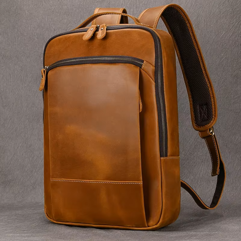 Premium Cowhide Leather Backpack