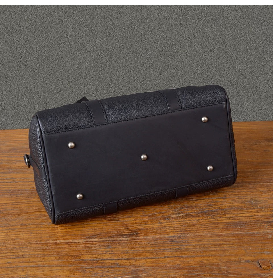 Vintage Genuine Leather Duffel Bag