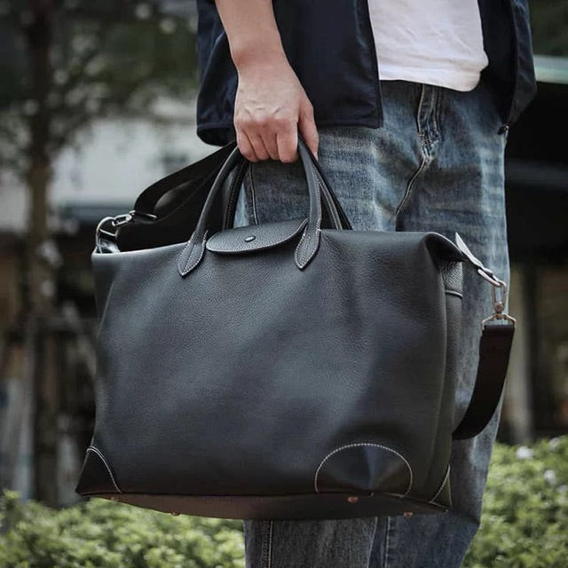 The Voyager Leather Weekender