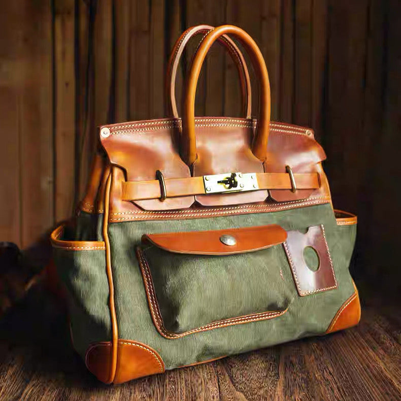 Heritage Canvas Leather Carryall
