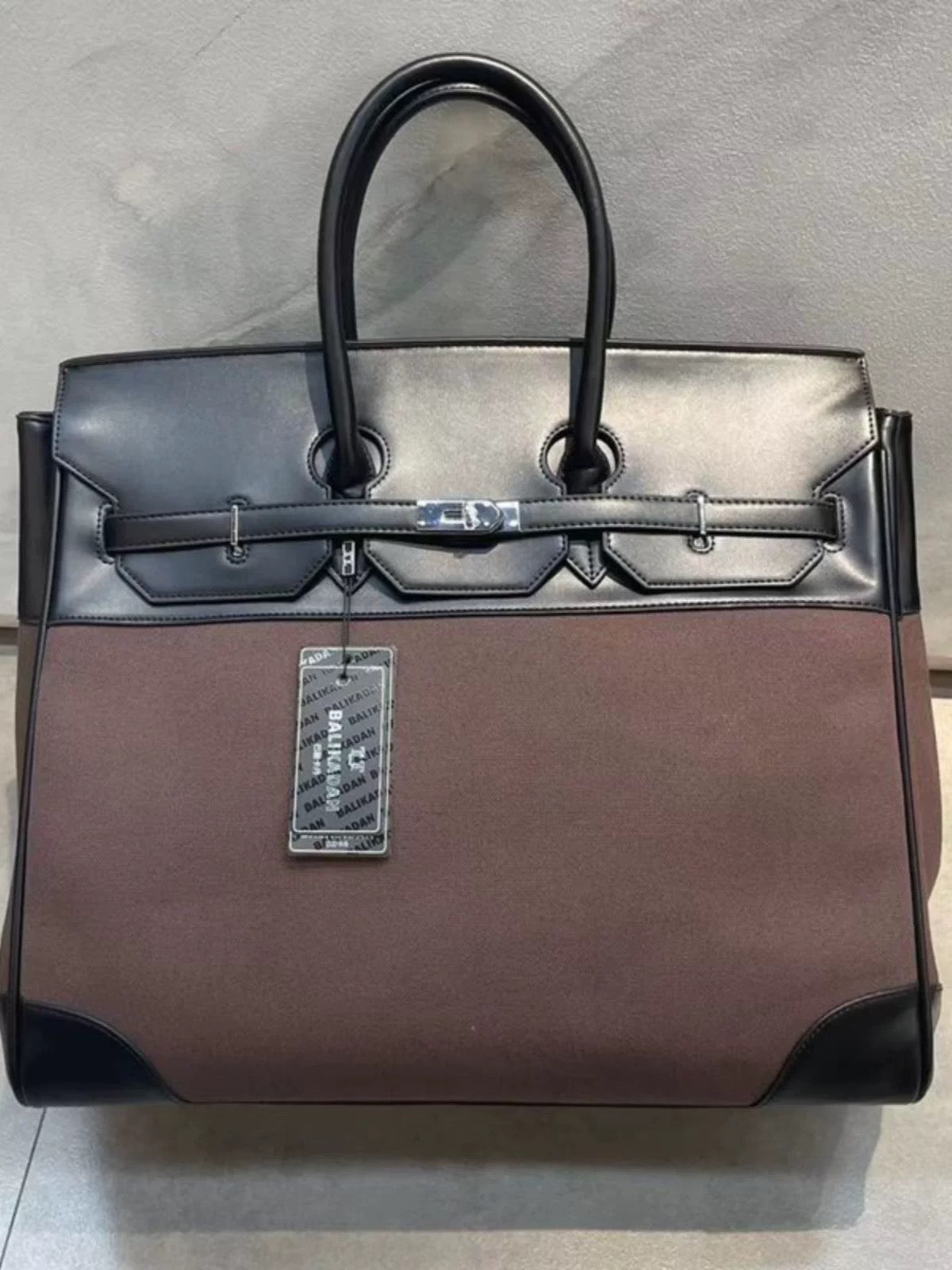 Oversized Canvas Leather Carryall