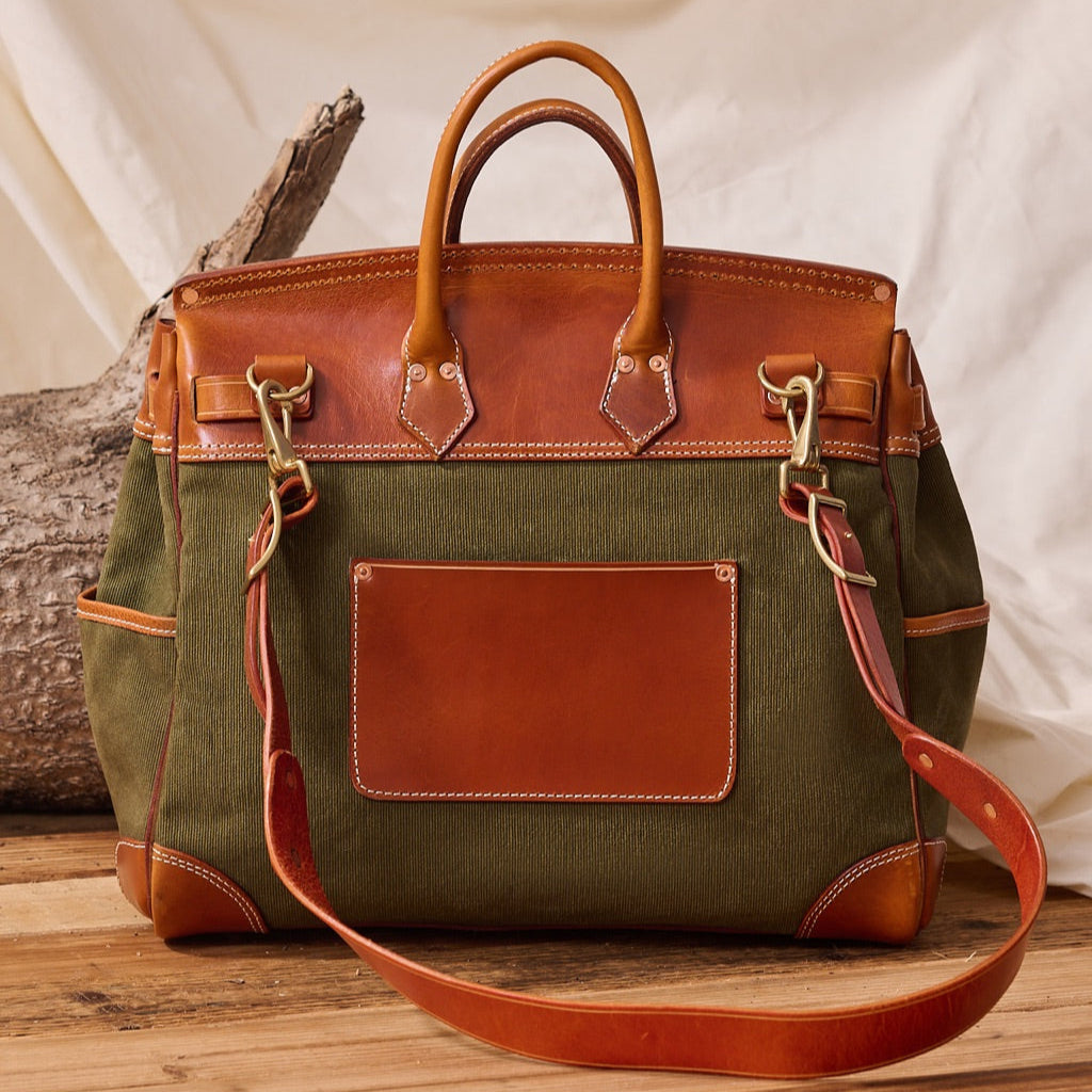 Canvas & Leather Weekender Bag