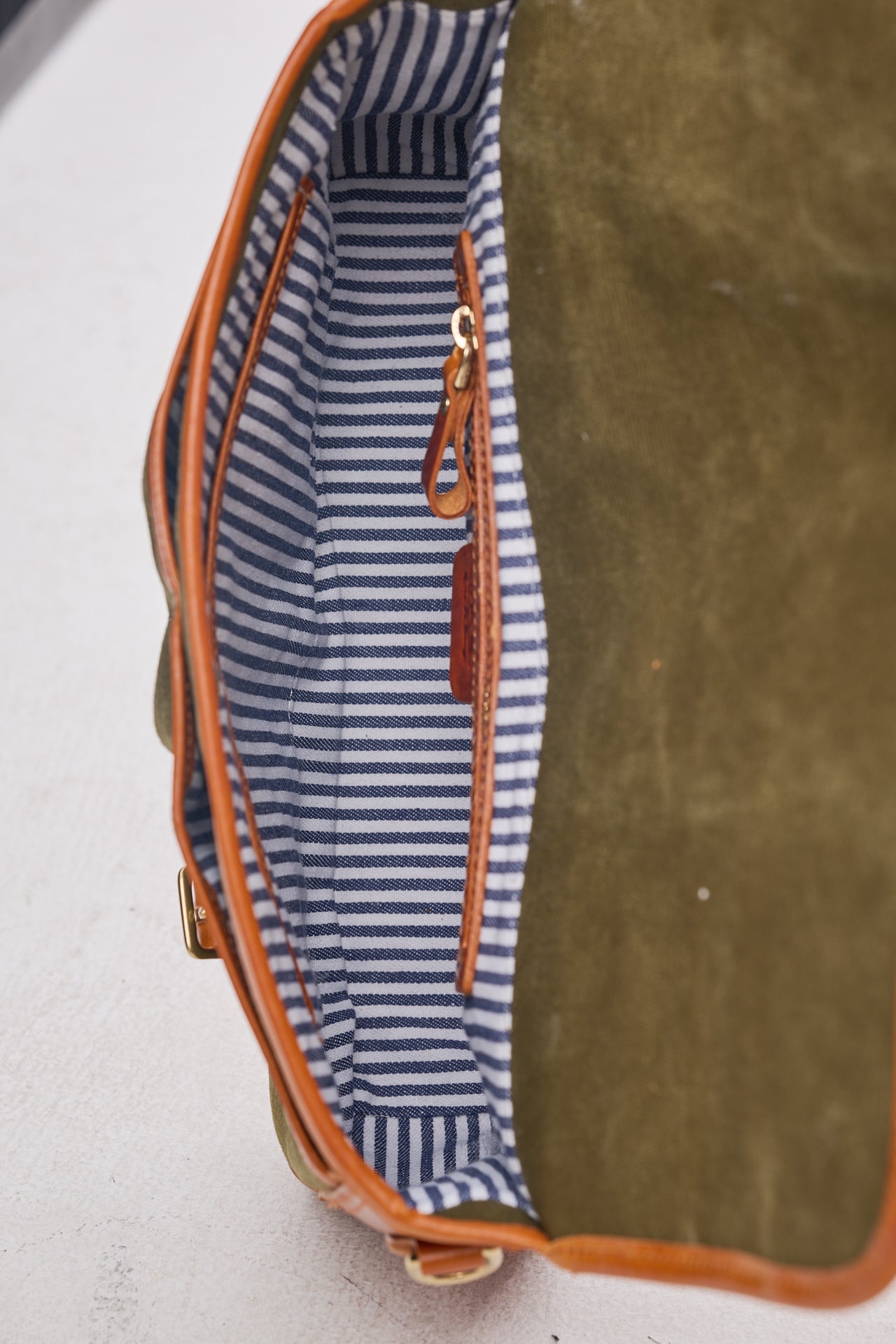 Men’s Canvas and Leather Satchel Bag