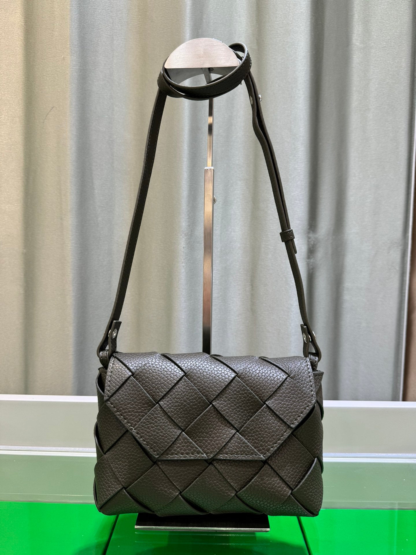 Woven Elegance Cross-Body Bag