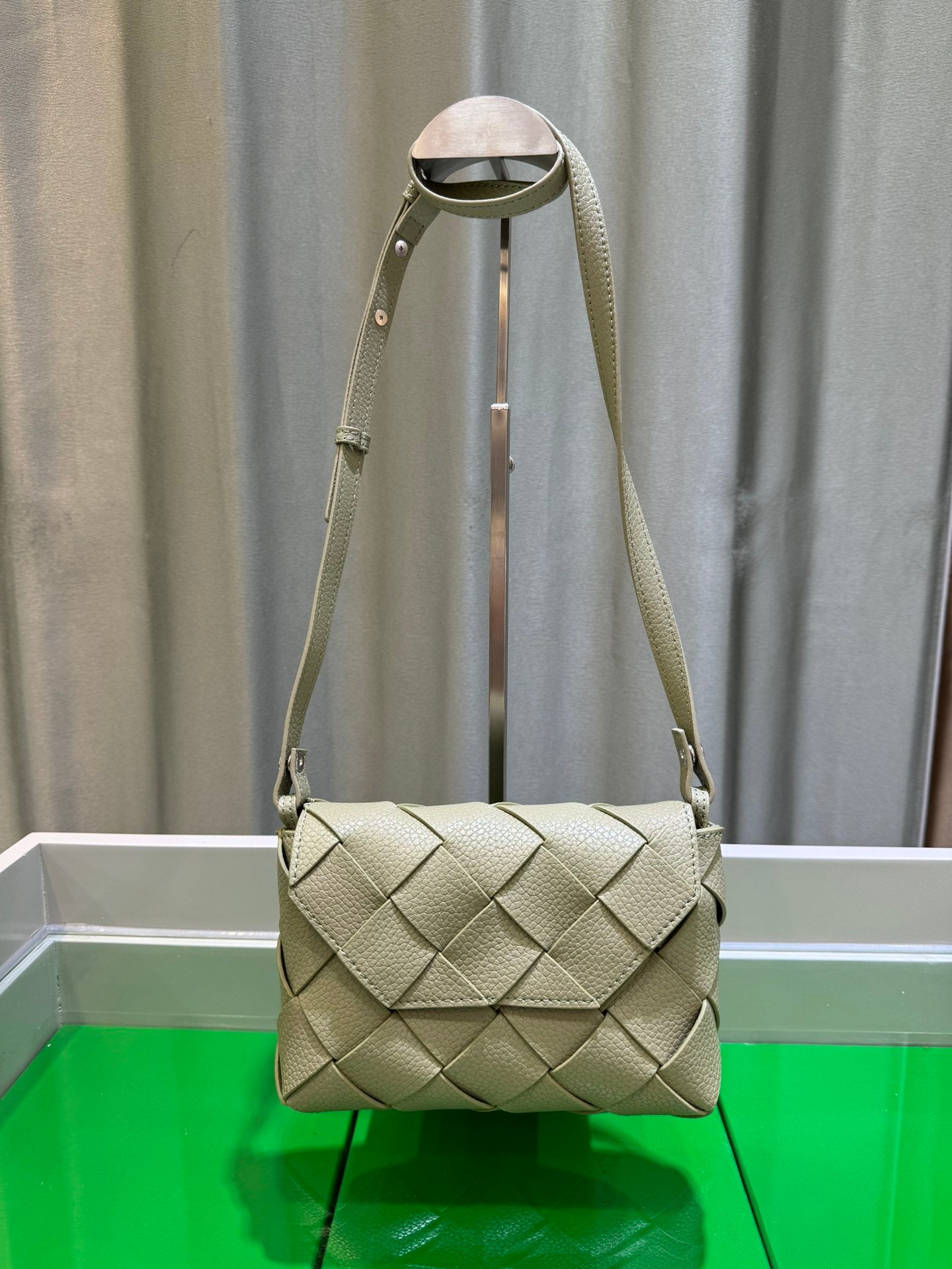 Woven Elegance Cross-Body Bag