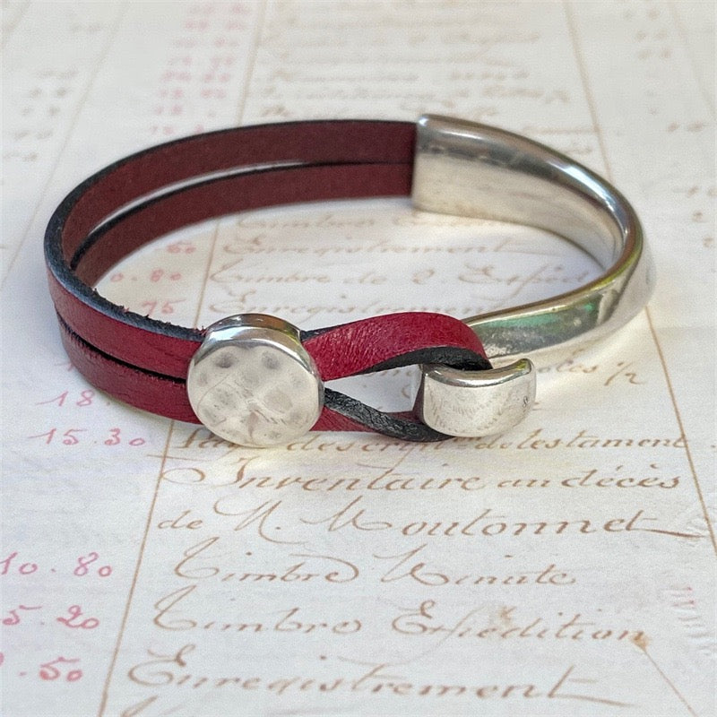 Leather Wrap Cuff Bracelet