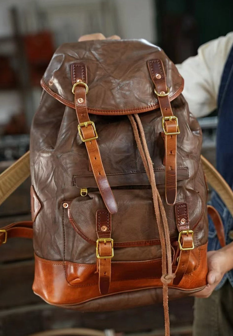 Frontier Full-Grain Leather Backpack