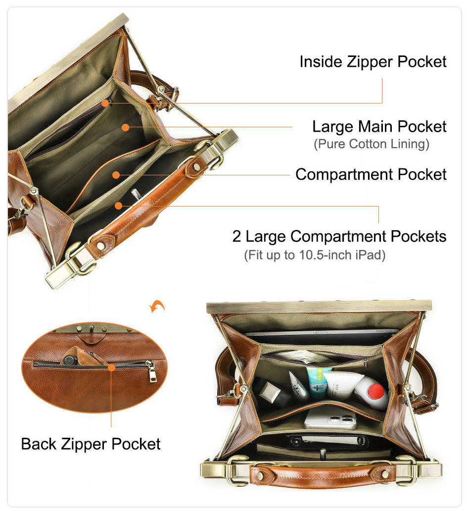 Vintage Leather Doctor Bag