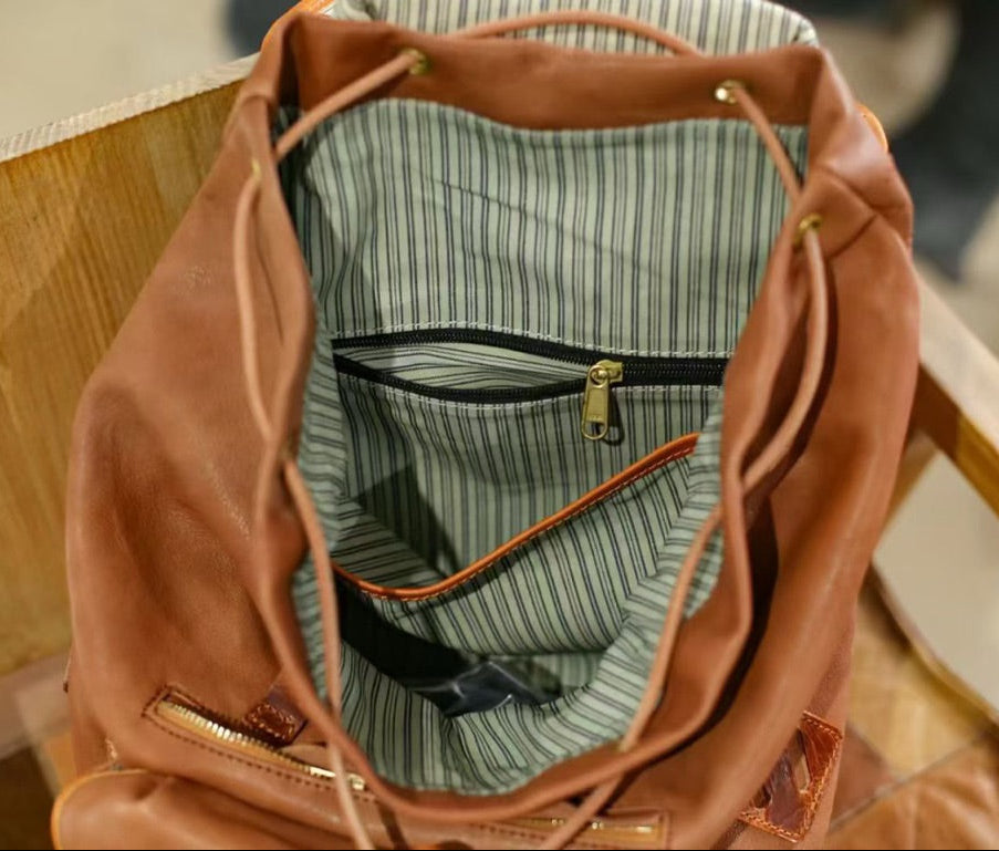 Frontier Full-Grain Leather Backpack