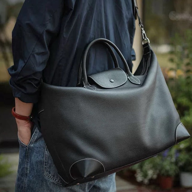 The Voyager Leather Weekender