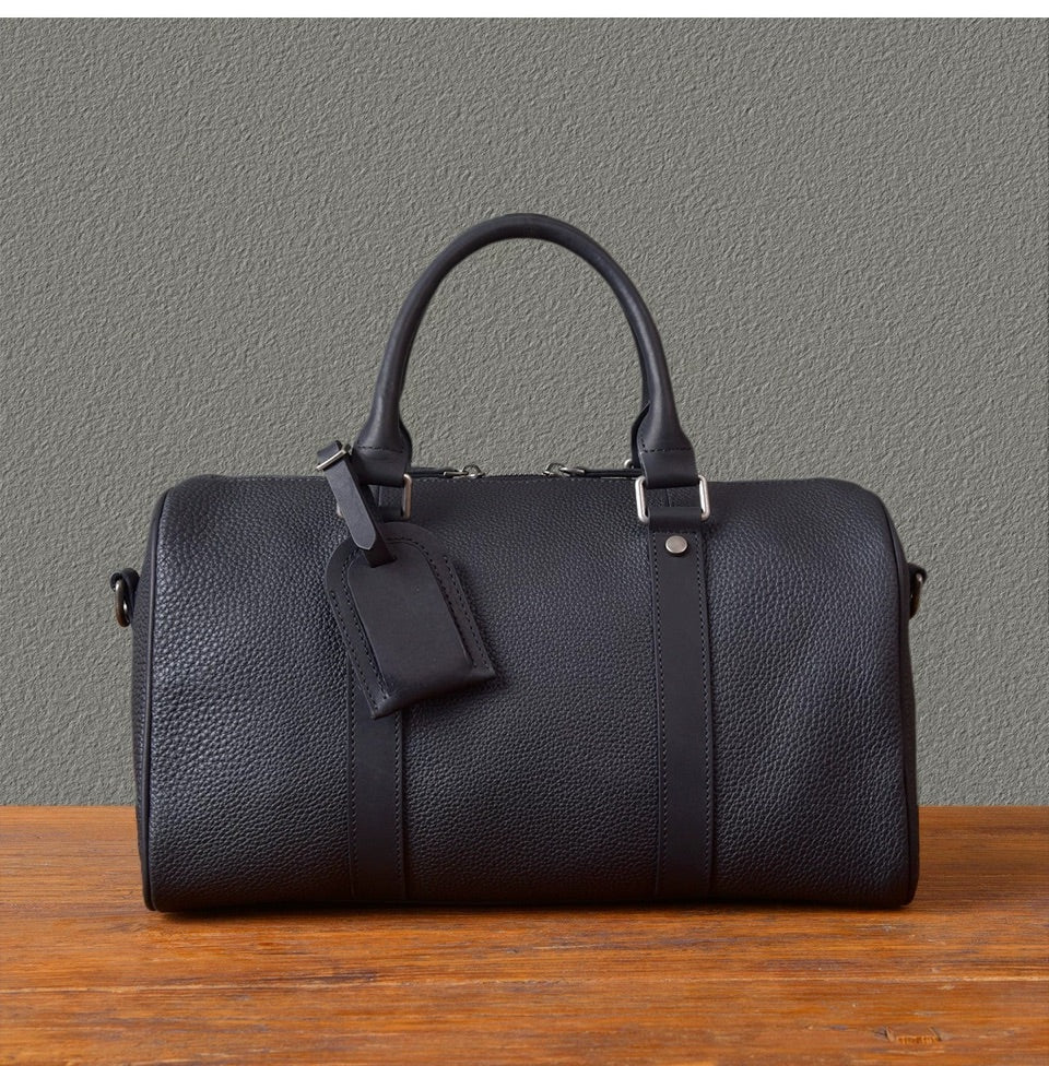 Vintage Genuine Leather Duffel Bag