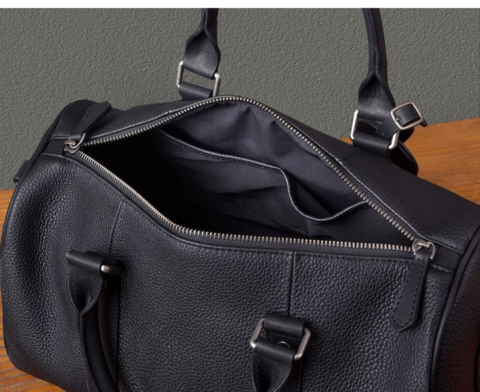 Vintage Genuine Leather Duffel Bag