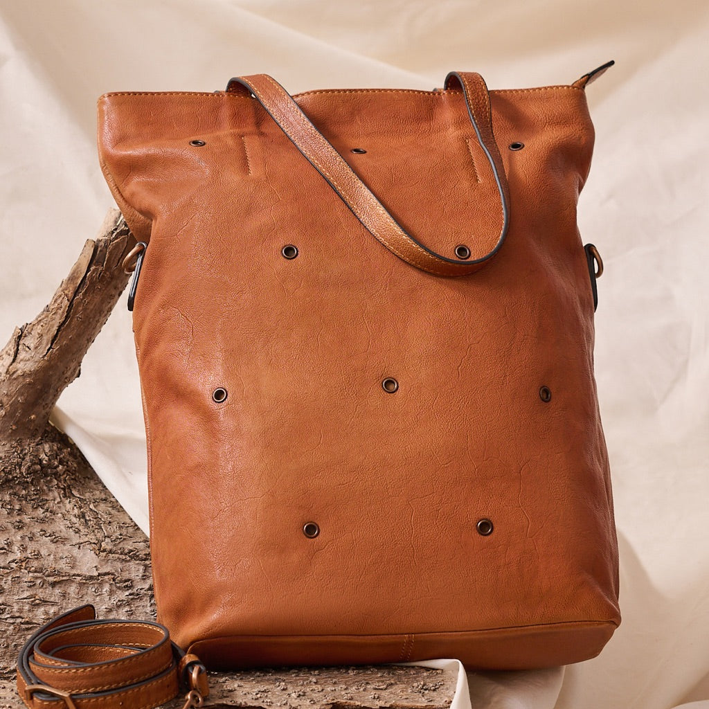 Cowhide Leather Tote Bag