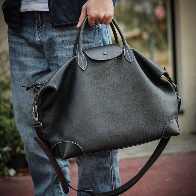 The Voyager Leather Weekender