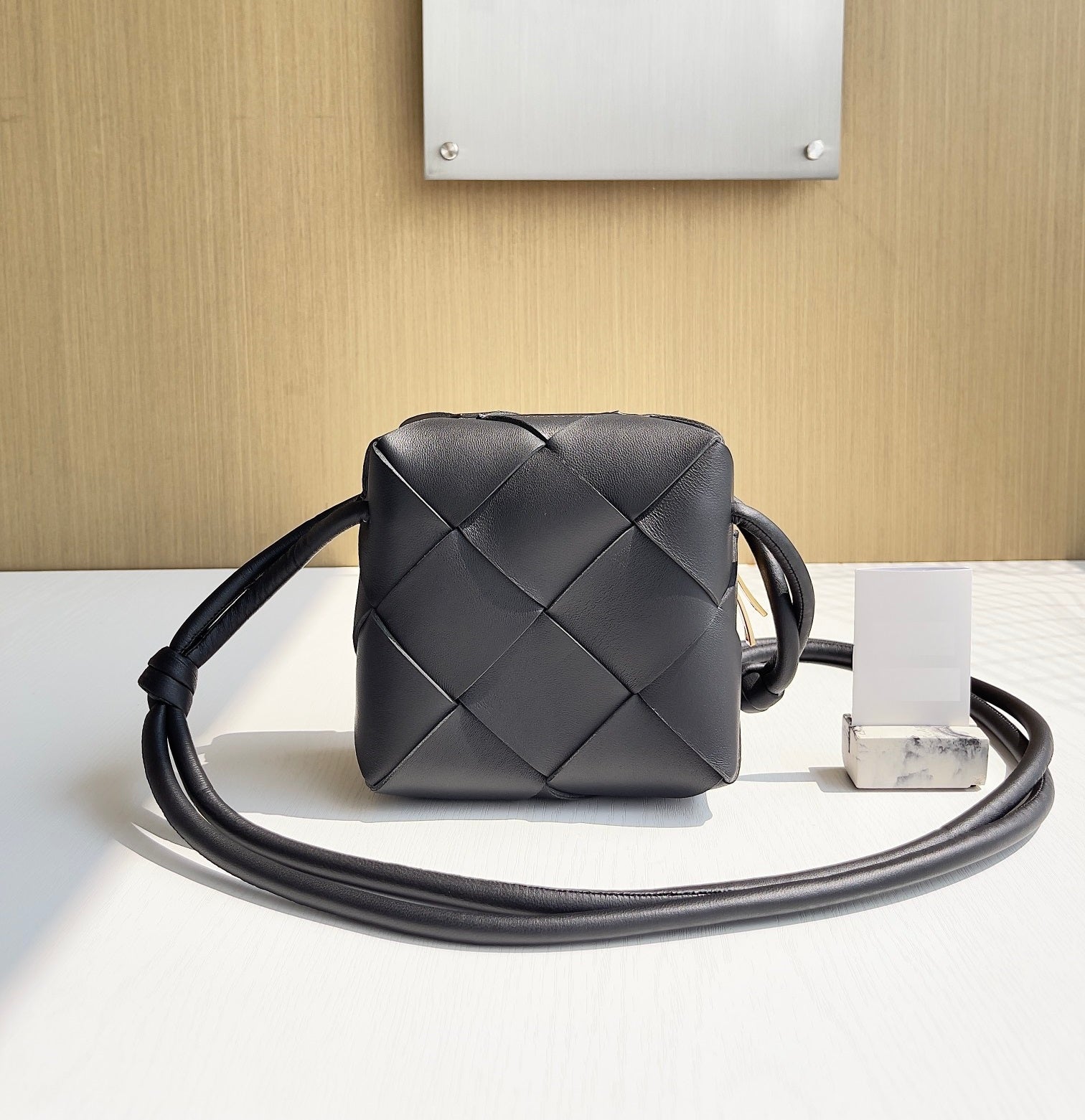 Luxe Woven Crossbody Bag