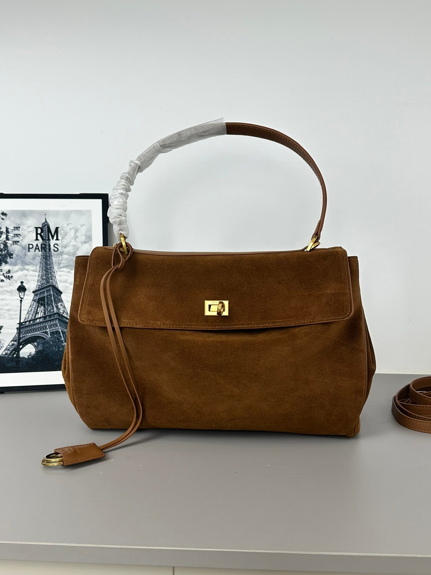 Suede Elegance Shoulder Bag