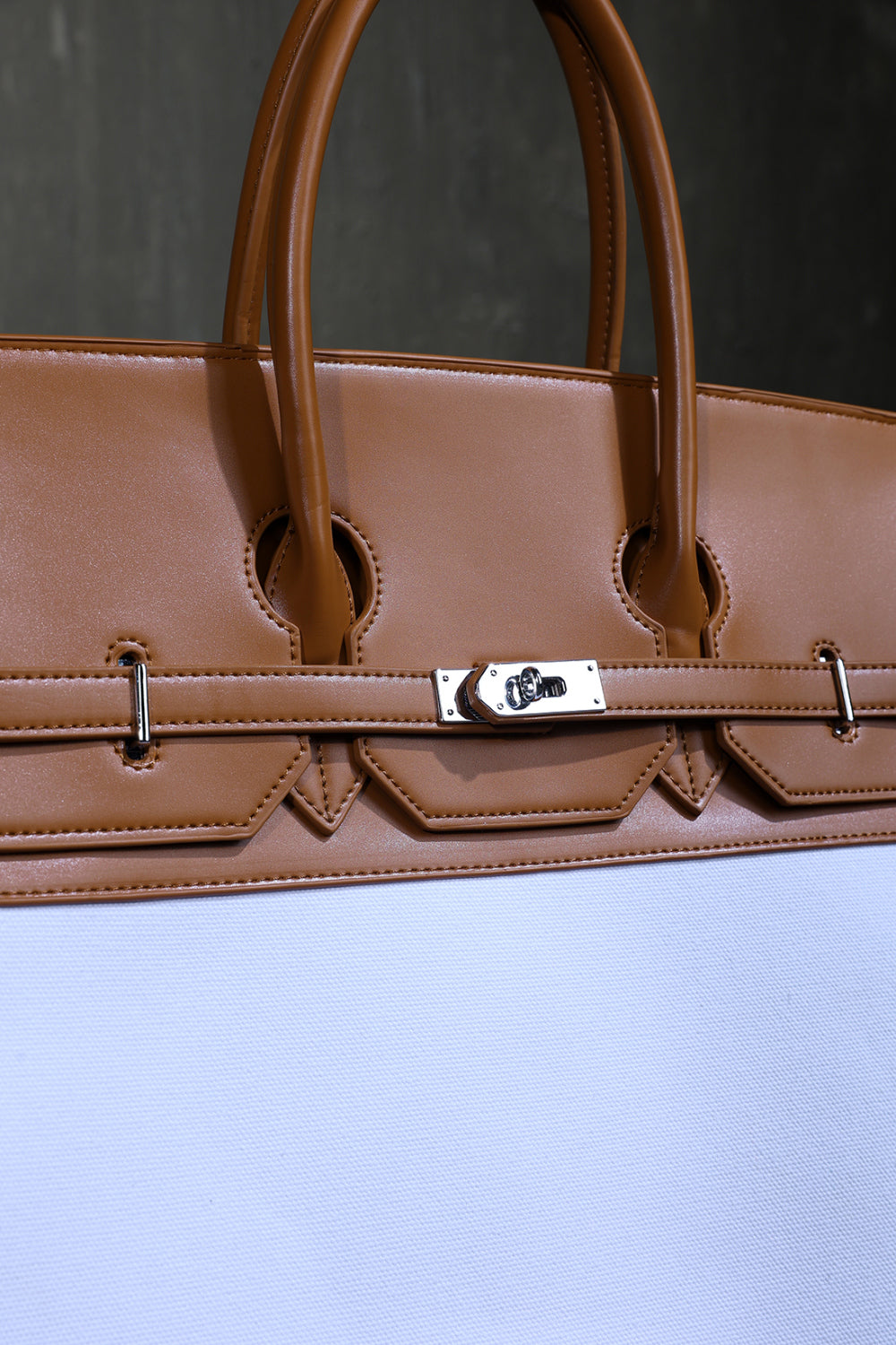 Oversized Canvas Leather Carryall