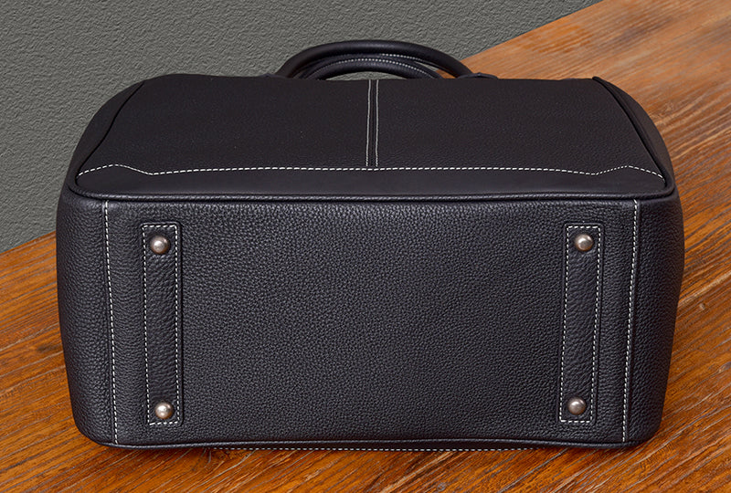 Cowhide Leather Large Vertical Tote Bag