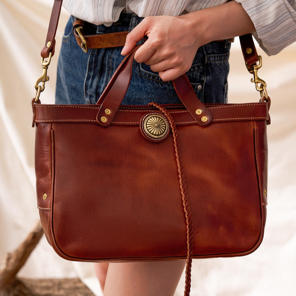Medium Structured Handbag for Daily Use