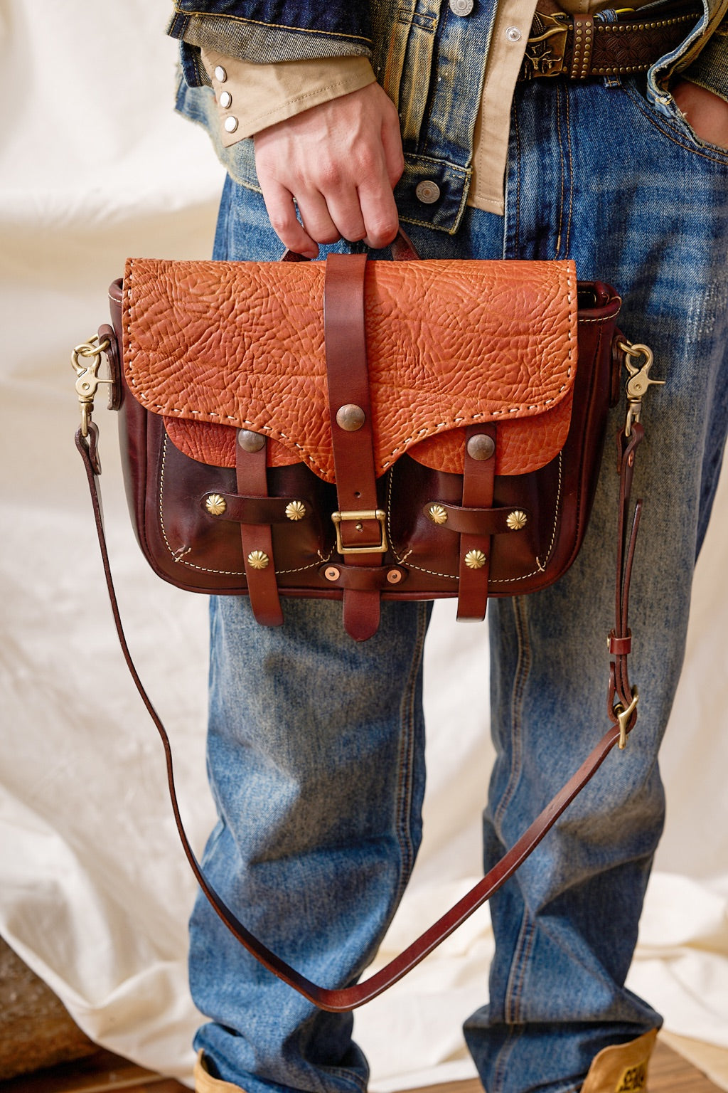 Full Grain Leather Satchel