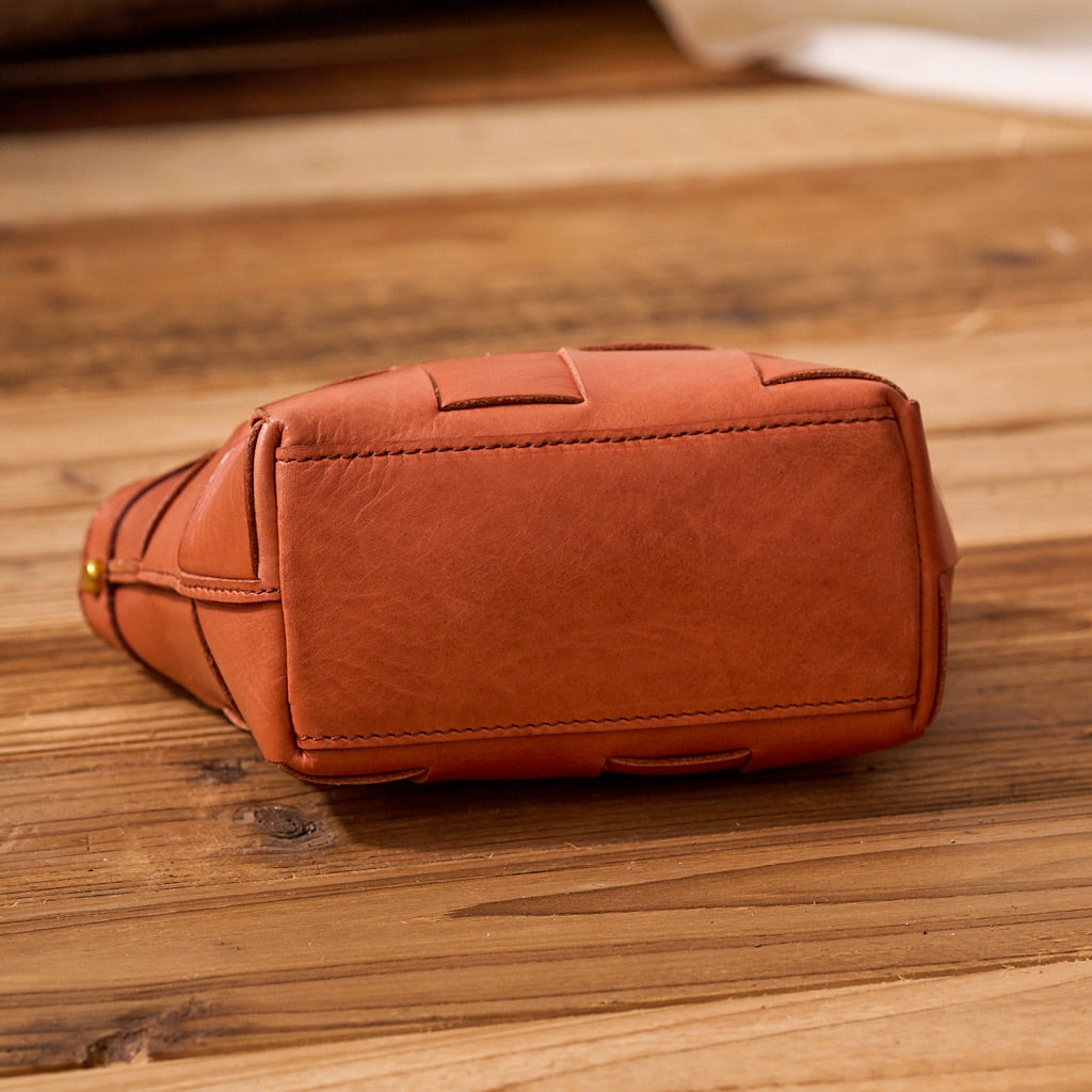 Handwoven Cowhide Leather Crossbody Bag
