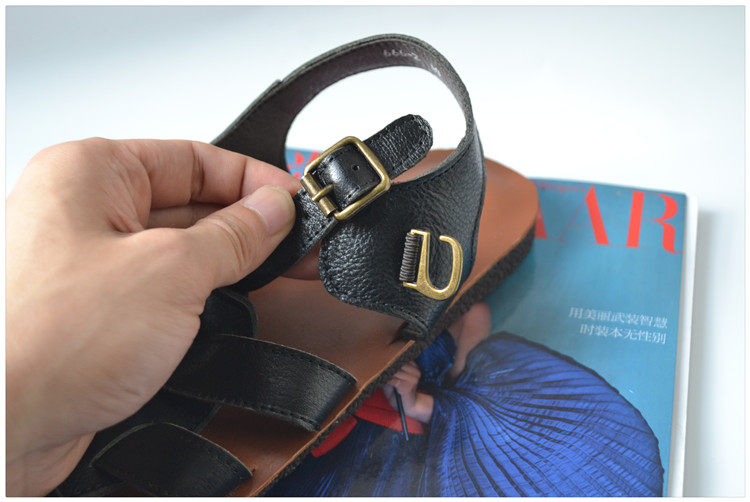 Vintage Woven Leather Sandals