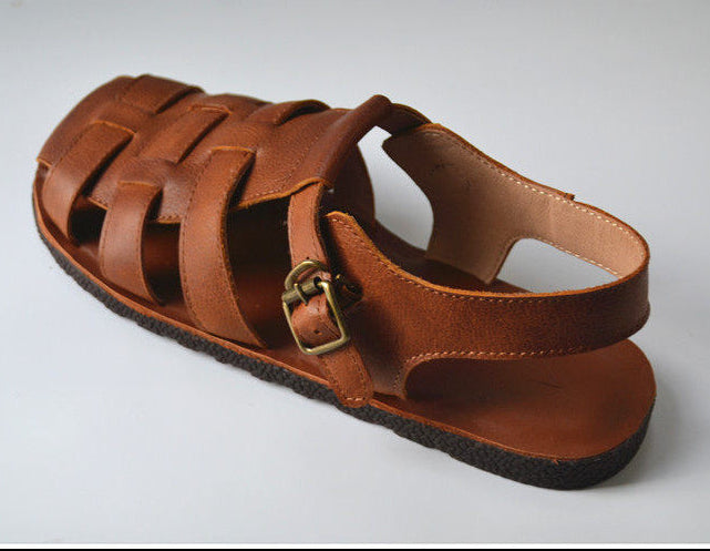 Vintage Woven Leather Sandals