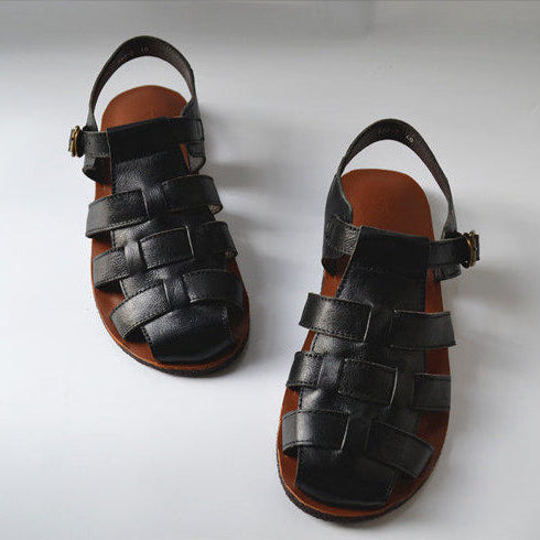 Vintage Woven Leather Sandals