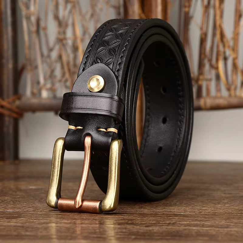 The Artisan Brass Buckle Belt