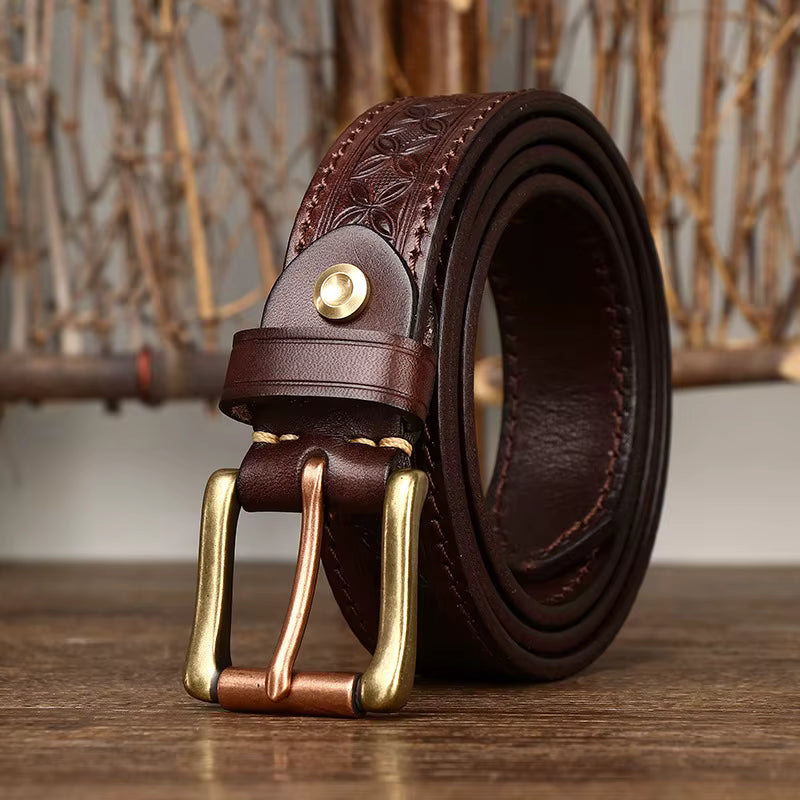 The Artisan Brass Buckle Belt