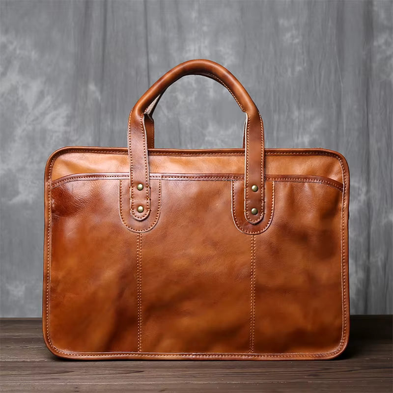 Signature Leather Office Bag