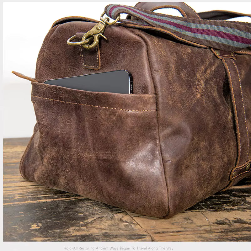 Genuine Cow Leather Duffel Bag