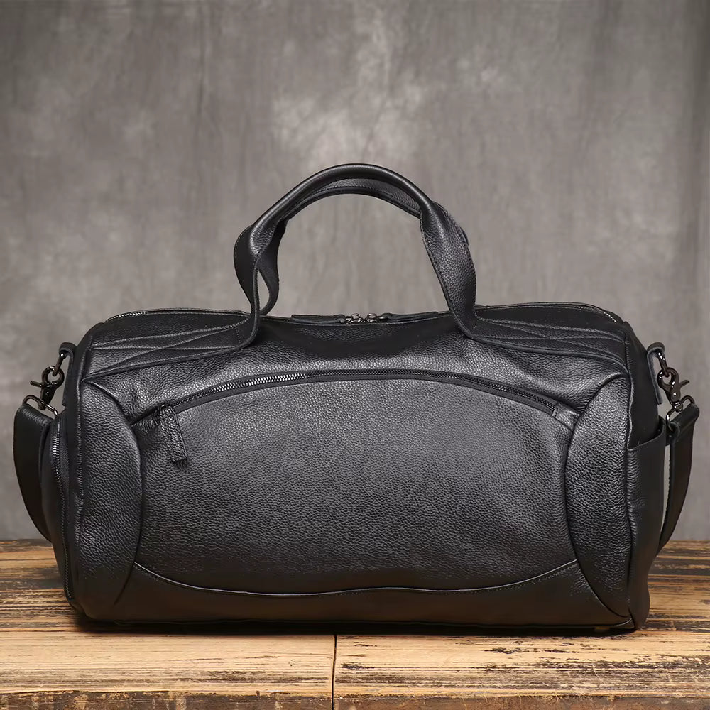 Genuine Leather Large Travel Duffel