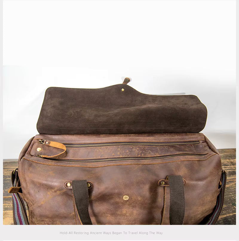 Genuine Cow Leather Duffel Bag