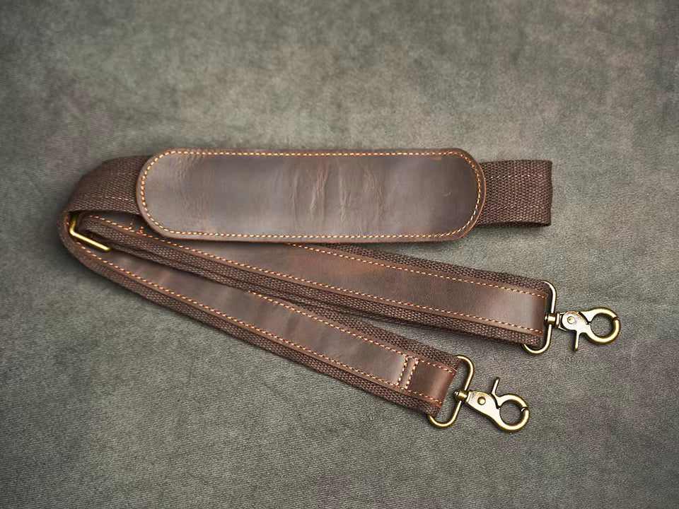 Vintage Crazy Horse Leather Duffel Bag