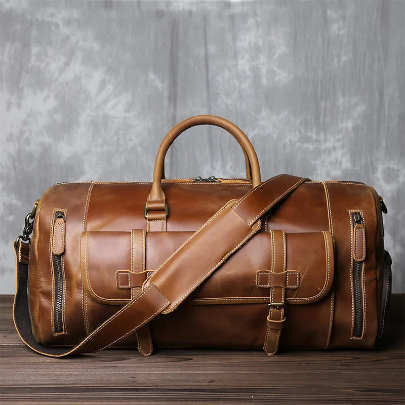 Voyager Leather Duffel Bag