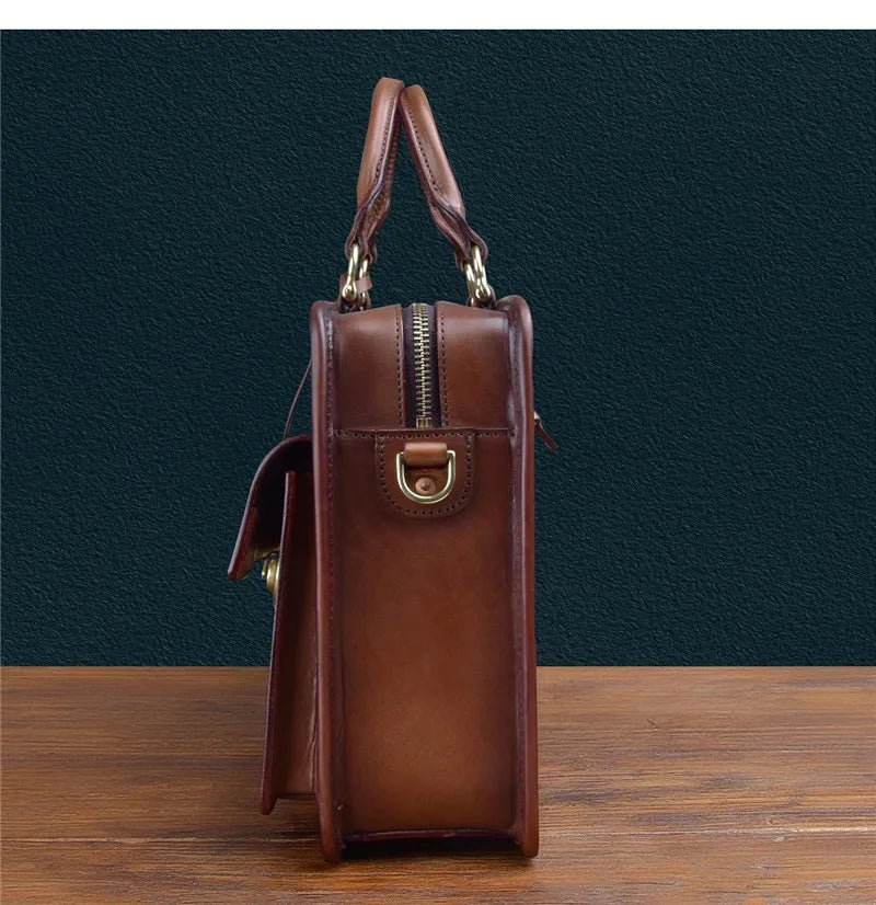 Heritage Leather Unisex Briefcase