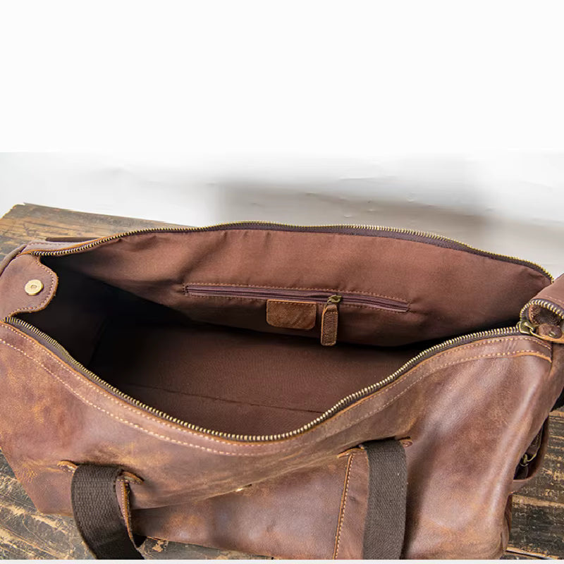 Genuine Cow Leather Duffel Bag