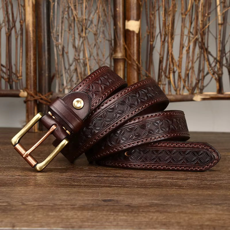 The Artisan Brass Buckle Belt