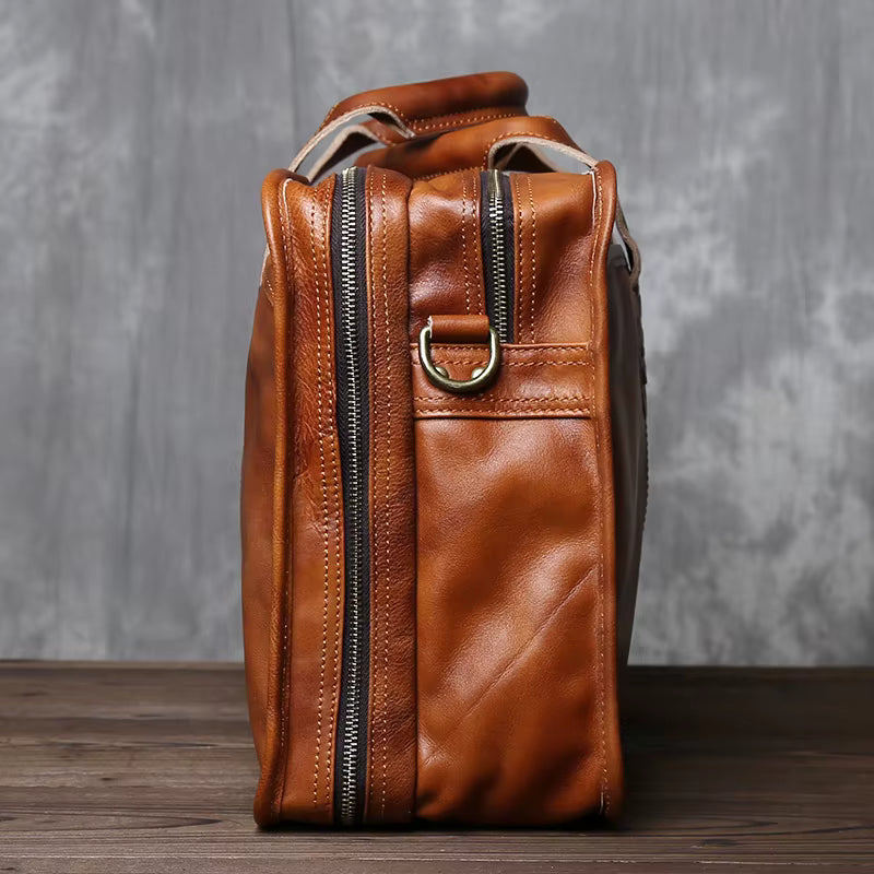 Signature Leather Office Bag