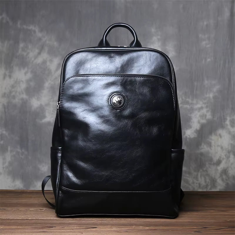 Heritage Craft Full-Grain Leather Travel Backpack